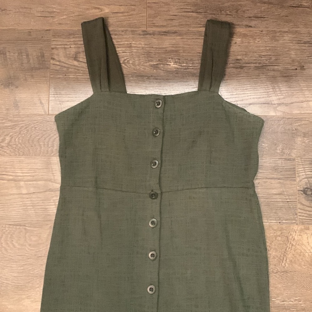 Madewell Texture And Thread Button Front Tank Dre… - image 4